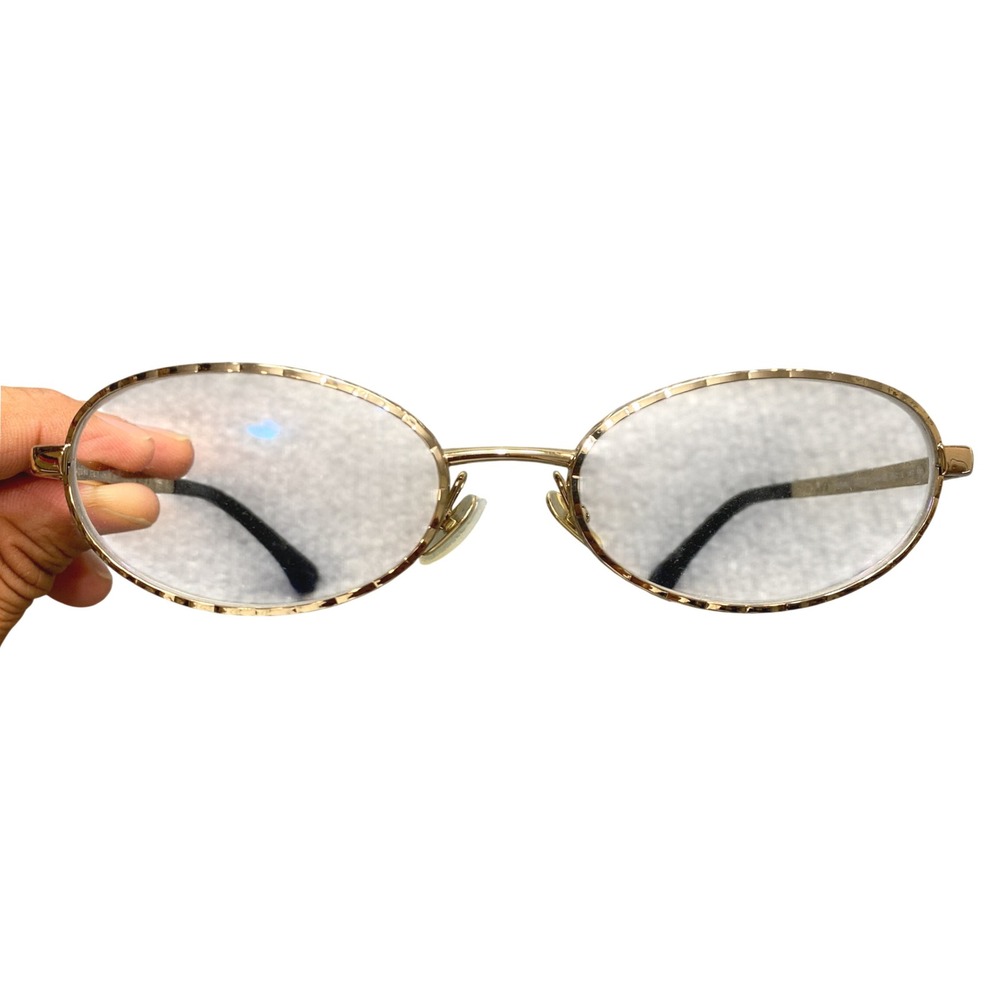 Chanel Eyeglasses Women 55-18 Gold 2227-S Quilted Matelasse Frames